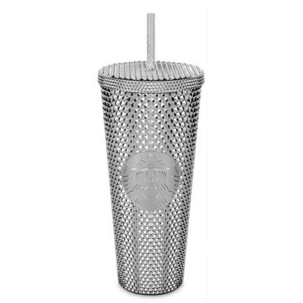 Starbucks Disney Mickey Platnuim Silver Spike Reusable Venti Cup Tumbler 2021
